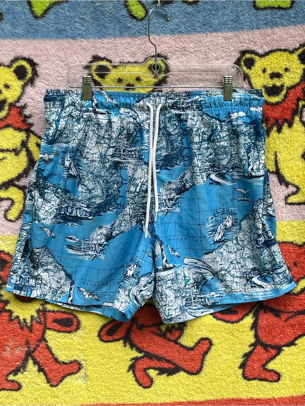 Blue harbour Original swimwear Printed world map Swim Shorts